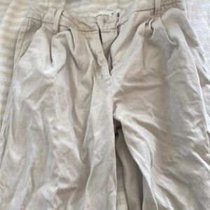 Abercrombie wide leg khaki pants